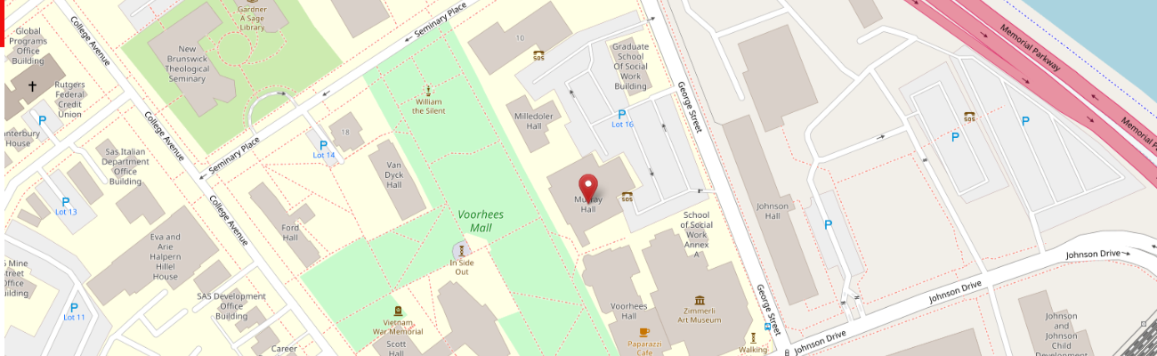 Murray Hall, Room 108, 510 George Street, New Brunswick, NJ 08901-1167
